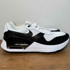 Nike Air Max System Sneakers Shoes Mens Size 8 Black White DM9537-103